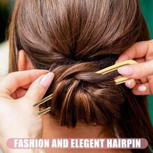 pinza para el cabello  Ipetboom Juego De 3 Horquillas Para Cabello U De Metal Pinzas Francesas Vintage Para Recogidos Accesorios De Peinado Elegantes En Colores Perfectas Para Todas Las Ocasiones - 1 - Ver 5