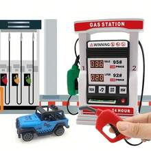Kids Smart Gas Station Toy With Voice Guidance, Card Swipe & Interactive Counting System - Realistic Pretend Play Money & Fuel Pumps, Educational Car Refueling Playset, Role-Play Learning Game For Motor Skills Development - Multicolor - View 8