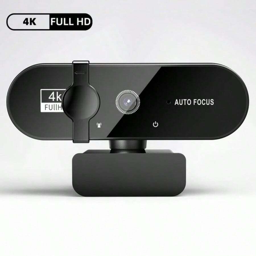 Webcam para PC Cámara web nueva Mini webcam con micrófono USB Autofocus 4K 2K 1080P Full HD Cámara para transmisión para computadora portátil - 4k - Ver 1