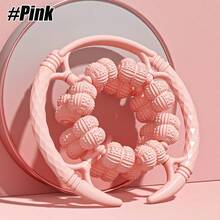 1 件圆形淋巴引流按摩器，放松滚轮 32 轮，脂肪按摩工具，腿部滚轮，便携式手持式，用于小腿手臂锻炼 - 彩色 - 查看 14