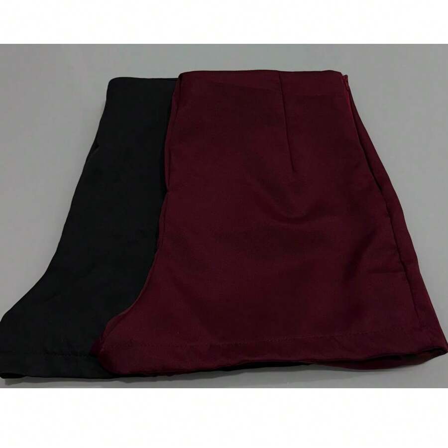 New Fashion 2025 Tailored Social Shorts Kit - ANGGUR HITAM - View 1