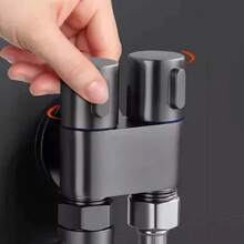 Bidé De Mano Conjunto Válvula De Control Doble Pulverizador - Plateado - Ver 6