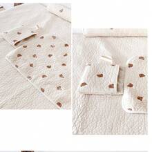 Ultimate Baby Diaper Changing Pad: Double-Sided Diaper Pad, Multi-Function Seam Nap Mat, Foldable With Hanging Rope - Ideal For Baby Crib! - Beige Bear - View 2