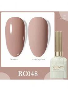 XEIJAYI 1 Bottle 4-Season Gel Nail Polish, 102 Color Options, Suitable For Nail Decoration, Nail Art, DIY Nail Salon, Great Gift For Women - 裸粉色 - 查看 9