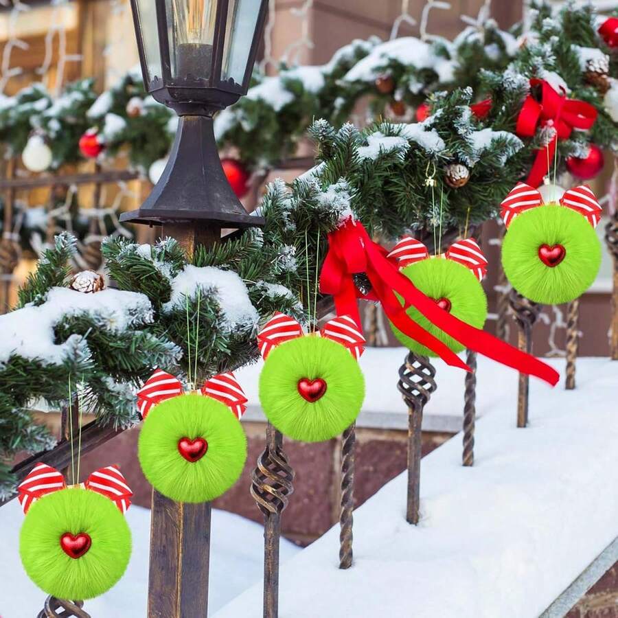 Decorative Hanging Ornaments - Light Green - View 1