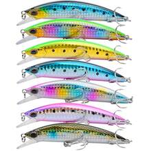 4.02 Inch/10.2 Cm Sinking Fishing Lure - 3D Eyes, Suitable For Various Fish Species Including Bass, Crappie Etc. - Artificial Long-Distance Hard Bait - 30g Weight - Realistic Design, Lifelike Action - Great Gift For Anglers - Multicolor - View 3