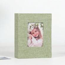 1pc 4x6 Photo Album, 100 Capacity, Linen Fabric Cover, Slip-In Pocket Style, Suitable For Wedding, Family, Vacation, Anniversary, Birthday Gifts, Anniversary Celebration, Perfect Gift - Multicolor - View 15