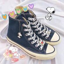 1Pair Snoopy Shoelaces Thicken Laces Shoe Athletic String No Elasticity Flat Shoelaces Of Sport Leisure Sneaker Accessories - Multicolor - View 4