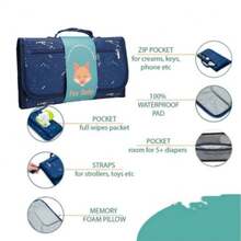 Bolso cambiador de pañales para viajes al aire libre, regalo para bebés recién nacidos, cambiador de pañales portátil para viajes con bolsillo para toallitas húmedas, cambiador portátil impermeable para bebés niños y niñas, arcoíris bohemio sol