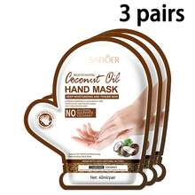 1/3/5对装保湿手膜，温和去除老茧，减少皱纹和暗沉，防止皮肤干燥脱皮，令双手柔软光滑，椰子油配方，适合日常护理干燥、老化和皲裂的双手，男女皆宜。