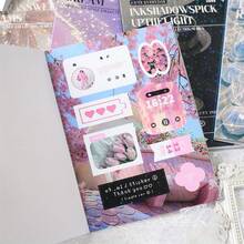 20 folhas de adesivos decorativos para diário, colagem, suprimentos para scrapbook, adesivos para diário de arte, colagem, artesanato, caderno, álbum, adesivos, decorações de feriado, Natal, Halloween, Dia dos Namorados