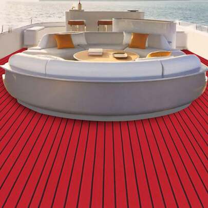 240 * 90cm * 6mm EVA Anti Slip Pad (Big Red+Black) EVA Non-Slip Mat   EVA Foam Red With Black Lines