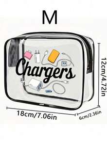 大容量高品质PVC旅行收纳包，拉链封口 - 轻便防褪色化妆洗漱包，适合女性/女孩，TSA认证便携式化妆包，易于擦拭清洁，科技先进的收纳方案 | 现代美学 | 防褪色材质，旅行必备，假日度假包，学生化妆包，邮轮旅行洗漱包，男士浴室收纳包 - 彩色 - 查看 13