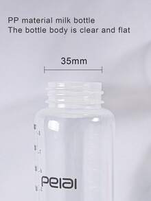 1pc Baby Standard Caliber PP Milk Bottle With Silicone Nipple, Anti-Drop And Durable, Suitable For 0-1 Year Old Babies - Multicolor - View 8