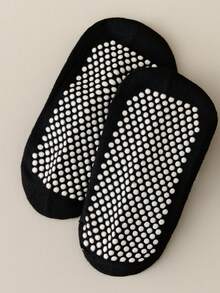 5 Pairs Kids Anti-Slip Socks, Suitable For 1-16 Years Old Children, Parallel Bar Pattern, Black, Suitable For All Seasons, Can Be Used As Walking Socks, Children's Yoga Trampoline Socks, Sports Socks - Multicolor - View 4