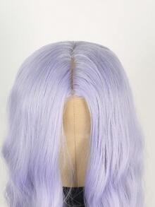 26 Inch Fantasy Purple Hair Roots, Synthetic Heat-Resistant Fiber Wig, 4*1 U-Shaped Front Lace Long Wig, Women's Middle-Parted Wavy Curly Wig, Suitable For Daily Party Use
