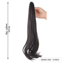 18 Inch Halloween Daily Outfit Hair Clips & Synthetic Fiber Ponytail Wig - Easy To Wear - Multicolor - View 15