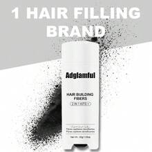 Adglamful 30g Hair Fiber Powder With Air Pump Dispenser - 2-In-1 Air Pump & Bottle, Precise & Even Powder Dispersion, Instantly Thickens Hair, Quick 30-Second Styling, Weightless Volumizing For Thinning Hair, Natural Look