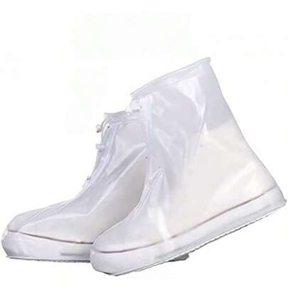 EstiloTendenciaCubrezapatos De Lluvia, Impermeables Antideslizante Reutilizable Cubrezapatos, Botas De Lluvia Para Ciclismo Al Aire Libre Hombres Mujeres L(Women5-7 MAN3-5) XL(W7. 5-9 M5... 5-7) XXL (W9. 5-11. 5M7. 5-9. 5) XXXL(W12-14 M 10-13)Calidad PremiumVersióN Mejorada