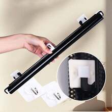 Easy Install Expandable Pet Gate - No Drill PVC Dog Barrier For Stairs & Indoors With Auto-Close Cat Flap, Adjustable Width Pressure-Mount Safety Gate For Home Use (Black)