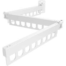 Wall Mounted Clothes Drying Rack Collapsible Laundry Drying Rack Hangers New - Multicolor - View 2