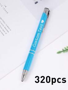1-320pcs Custom Pens Ballpoint With Name,Back To School Supplies For Kids,Personalized Business Engraver Pens Ballpoint,Customized Gel Pens,Customizable Teacher Pens,Pens Ballpoint Smooth Writing Pens,Modern,Cute,Suitable For Birthday Gifts,Teachers' Day,Wedding,Office,Ideas Gifts For Him/Her,Friends,Workers,Teacher,Coworkers,Bridal,Warm Ambience,Fall Decor