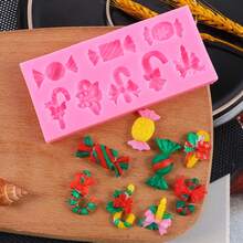 1 pièce Moule en silicone pour bonbons et chocolats de Noël, moule de décoration de gâteau en forme de béquilles, pour la confection artisanale de bonbons, chocolats, biscuits, pain, argile, résine époxy. Décorations de Noël, pyjamas de Noël, cadeaux de Noël, décoration de Noël