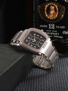 1 pieza Reloj clásico de moda adecuado para uso diario - Negro - Ver 2