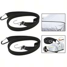 2pcs Adjustable Car Cover Straps, Car Cover Fixing Ropes Anti-Wind Protection, Durable Car Cover Anti-Wind Ropes - A - View 3