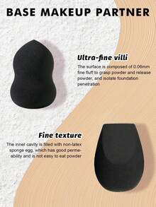 46件套专业及新手友好型旅行化妆套装：25支超柔软优质合成纤维刷（粉底刷/散粉刷/腮红刷/高光刷/眼影刷/眼线刷）+ 6个非乳胶双用途美妆蛋 + 6个天鹅绒三角粉扑 + 3个迷你晕染海绵 + 实用硅胶刷具清洁碗 + 防水大容量拉链化妆包 - 黑色 - 查看 10