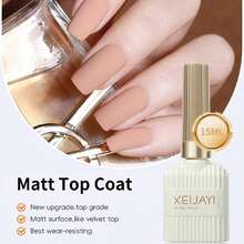 XEIJAYI 1Pc Red Long-Lasting Gel Matte Top Coat Shine Finish And Soak Off Led Nail Lamp Perfect For Christmas Nail Art Design Manicure Diy Salon Women Gift - Clear - View 9