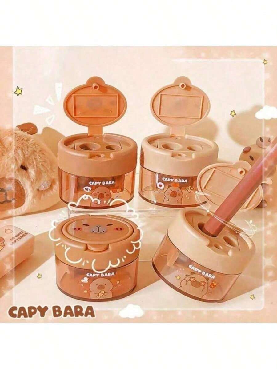 1 Máy gọt bút chì cầm tay thiết kế hình con Capybara dễ thương, màu sắc và kiểu dáng ngẫu nhiên, Máy gọt bút chì cầm tay hoạt hình thích hợp sử dụng cho trường học và văn phòng, dùng cho bút chì và bút chì mỹ phẩm, Máy cắt bút chì nhỏ gọn, Máy gọt bút chì cầm tay trang trí để bàn, Đồ dùng học tập cho học sinh, Quà tặng phần thưởng cho trẻ em, Bé trai, Bé gái, Đồ dùng học tập, Trở lại trường - ngẫu nhiên - Xem 1