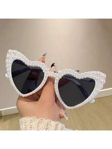 Bridal White Veil Headpiece With Faux Pearl Embellishment, Wedding Reception, Bride's Farewell Gift, Bridesmaid Gift, Summer Beach Honeymoon Photo Accessory, Handmade DIY Model