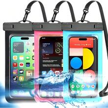 Up To 8.3" 4 Pack Iridescence Universal Waterproof Phone Pouch, Large Phone Waterproof Case Dry Bag, Protection Level: IP68, Outdoor Sports For Apple ,,And More, Iridescence 4 Pack