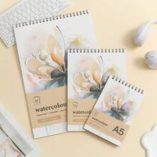 Watercolor Painting Sketchbook For Art Students With Doodle Pattern,15 Sheets(30Pages)260g Water Color Paper Back To School,Mother's Day,Mom's Gift,Back To School,School Supplies