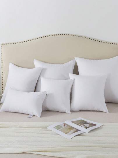 1pc Wit ative Throw Pillow, Moderne Polyester Fiber Rectangular High Elasticity Kussen Insert, Nap Lumbar Support, Portable Home, Office, Camping view 5