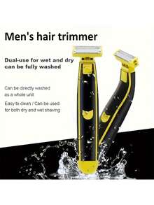 Unisex Electric Shaver, Portable Full Body Trimmer With USB Rechargeable T-Blade, Removes Facial Hair, Armpit Hair, Leg Hair, Chest Hair