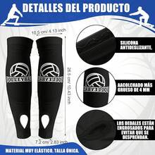 Rodilleras De Voleibol Y Mangas De Brazo 3pcs, Accesorios de voleibol, 2 Pares Rodilleras Voleibo y Mangas Voleibol y Mochila unisex con cordón, Tenis, Ciclismo, Montañ, etc (L/Adulto) - Negro - Ver 4