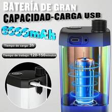 Regadera Portatil Recargable, [Larga Duración] Spopal 6000mAh Regadera Camping Electrica con Pantalla LED, 4 Modos de Pulverización, Ducha Portatil IPX7 Impermeable para Senderismo, Viajes, Coche - blanco - Ver 2