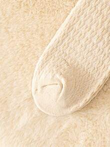 5 Pairs Women's Plush Thickened Warm Socks With Heart Pattern Design, Marled Color, Ideal For Daily Wear, Mid-Calf Length