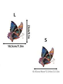 1 pièce/2 pièces/3 pièces Conception de papillon brodée vibrante, écussons en plastique durable à repasser, convient pour les Sweat-shirt à capuche, t-shirts, sweats, jeans, sacs à dos, sacs fourre-tout, taies d'oreiller et casquettes de baseball vintage. Autocollants en plastique lavables et durables pour l'artisanat et la décoration - faciles à repasser, cadeau parfait pour les artisans et les passionnés de DIY