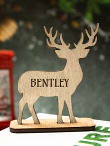 Personalisierte Weihnachtsdekoration mit Namen, individualisierte Weihnachtsdekoration, anpassbare Weihnachtsdekoration für Zuhause, anpassbarer Rentier-Aufsteller, Wohnzimmerdekoration, Raumdekoration, Weihnachtsgeschenke, Kindergeburtstagsfavors, Kinderspielzeug, Schreibtisch, Weihnachtsdekoration für das Büro, Weihnachten, Outdoor, Jungen, Mädchen, Vater, Mutter, Kinder, Familie