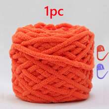 1pc 100g/1pc Chunky Knitting Yarn Set, Single Ply Soft & Skin-Friendly Autumn/Winter Yarn, Suitable For DIY Knitting Scarves, Bags, Slippers, Dolls, Blankets, Cushions - Multicolor - View 26