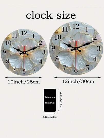 Elegante Wooden Wand Klok Silent Operation, Moderne Quartz Movement, Round Plastic Frame Ideal Living Room, Bedroom, Office Perfect Home Room view 7