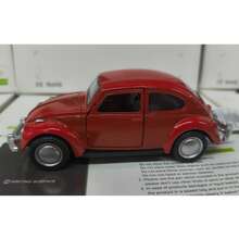 Carrinho Fusca Ferro Fricção Metal Miniatura Brinquedo equipe