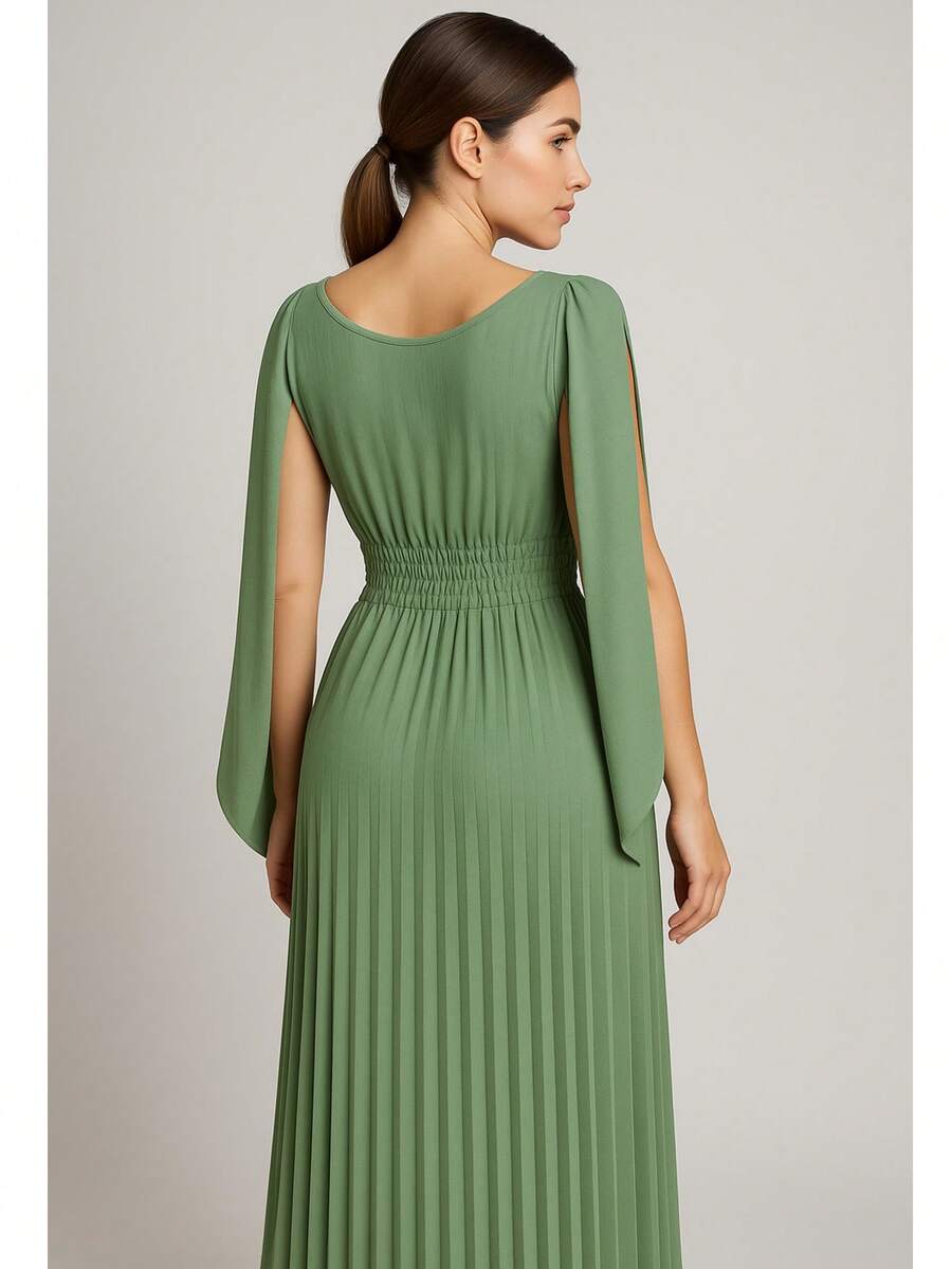 Women Long Dresses - 橄欖綠 - 查看 1