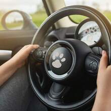 1个镶钻闪亮爪印汽车贴纸 - A - 查看 4