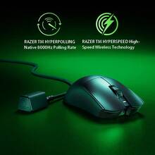 RAZER VIPER V3 PRO Wireless Mouse Lightweight Wireless Gaming Mouse Ergonomic Design 8000Hz Polling Rate Suitable For Grip And Finger Grip Black