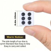 10/30/50/100 件 6 面透明彩色圆边亚克力骰子套装，14 毫米，适用于游戏、派对、节日礼物，10 种不同颜色，适用于棋盘游戏、节日、桌面角色扮演游戏、派对娱乐和数学工具，适合 14 岁以上