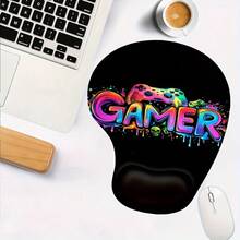 Mouse Pad Wrist Support, Ergonomic Mouse Pad With Wrist Rest, Comfortable Mouse Pad With Smooth Wrist Rest, Suitable For Non Slip Base, Computer, Laptop, Office And Home